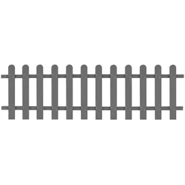 vidaXL Lattenzaun WPC 200 x 60 cm grau
