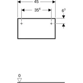 Geberit ONE Seitenschrank mit einer Schublade, 45x24,5x47cm, 505.078.00, 505078003