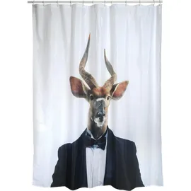 MSV Duschvorhang 180 x 200 cm weiß