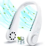 WUQNGI Nackenventilator Tragbarer Halsventilator Leise 5200 mAh Mini USB Hals Ventilator Neck Fan Ventilator Wiederaufladbarer Blattlos Persönliche Nackenlüfter