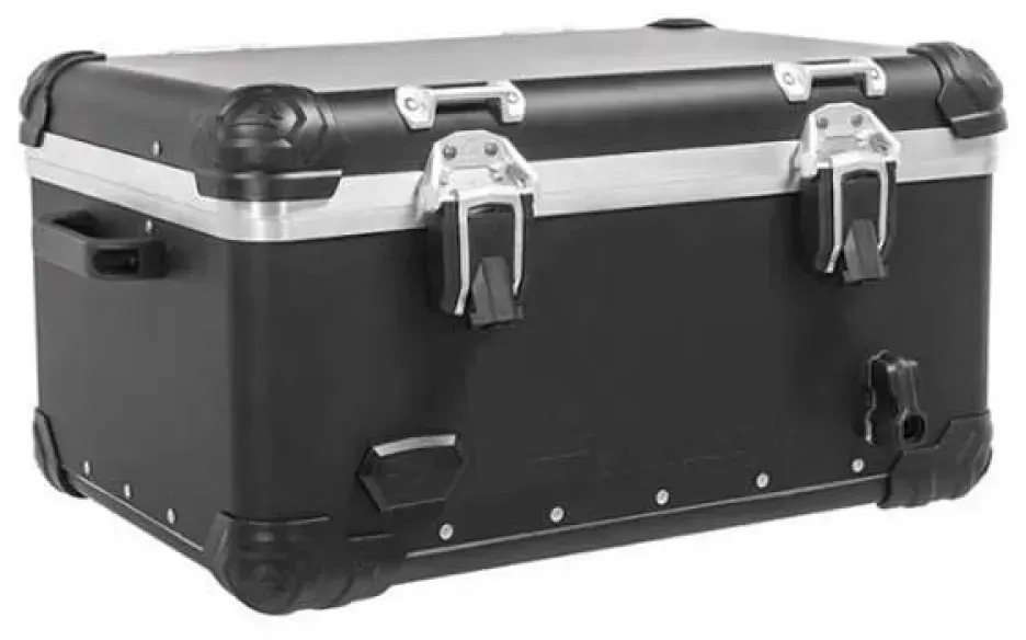 Touratech Zega Topcase Xxl 72l Anodized Rapid Trap Without Lock Motorradkoffer - Black - One Size