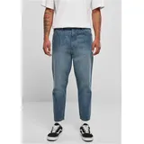 URBAN CLASSICS Cropped Tapered Jeans Blau 32