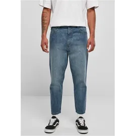 URBAN CLASSICS Cropped Tapered Jeans Blau 32