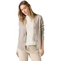 Cecil Damen B253799 Cardigan Mit Knopfleiste, Milky Caramel Melange, M EU - M