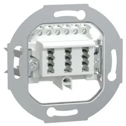 Merten 465236 Fernmelde-Anschlussdose TAE 3fach, 3x6 NFN, weiß