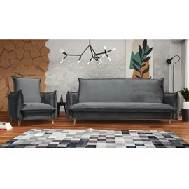 beautysofa Relaxsessel Pillow Textil 84 x 95 x 88 cm Grau