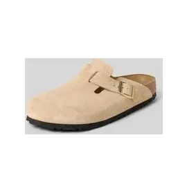 Birkenstock Hausschuhe mit Logo-Prägung Modell 'Boston', Sand, 42