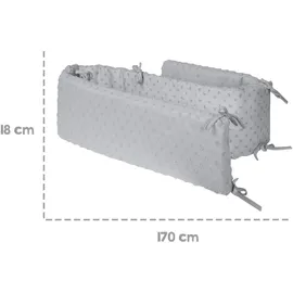 roba Nestchen passend für Babybetten - hellgrau | Gr.: onesize