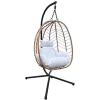 Svita Shelly Hängesessel mit Gestell Hängestuhl Hängesitz Hängekorb Natur