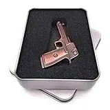 Onwomania Gun Pistole Chrom USB Stick in Alu Geschenkbox 32 GB USB 2.0