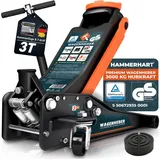 HAMMERHART Wagenheber Premium Wagenheber 3 Tonnen, max. Hubhöhe: 50,5 cm