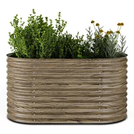 Blumfeldt High Grow Hochbeet 160 x 80 x 80 cm Beige