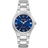 BULOVA 96L319 Damenuhr Automatik Sutton Stahl/Blau