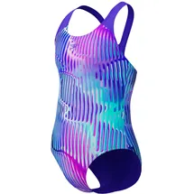 Speedo Digital Allover Splashback Badeanzug - Indigo Glow - 13-14 Jahre