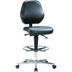 Hochstuhl fahrbar Basic 39131-2571 Skai schwarz STRECKE - schwarz