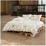 Estella Bettwäsche Meadow, Mako Satin, 3 teilig grün