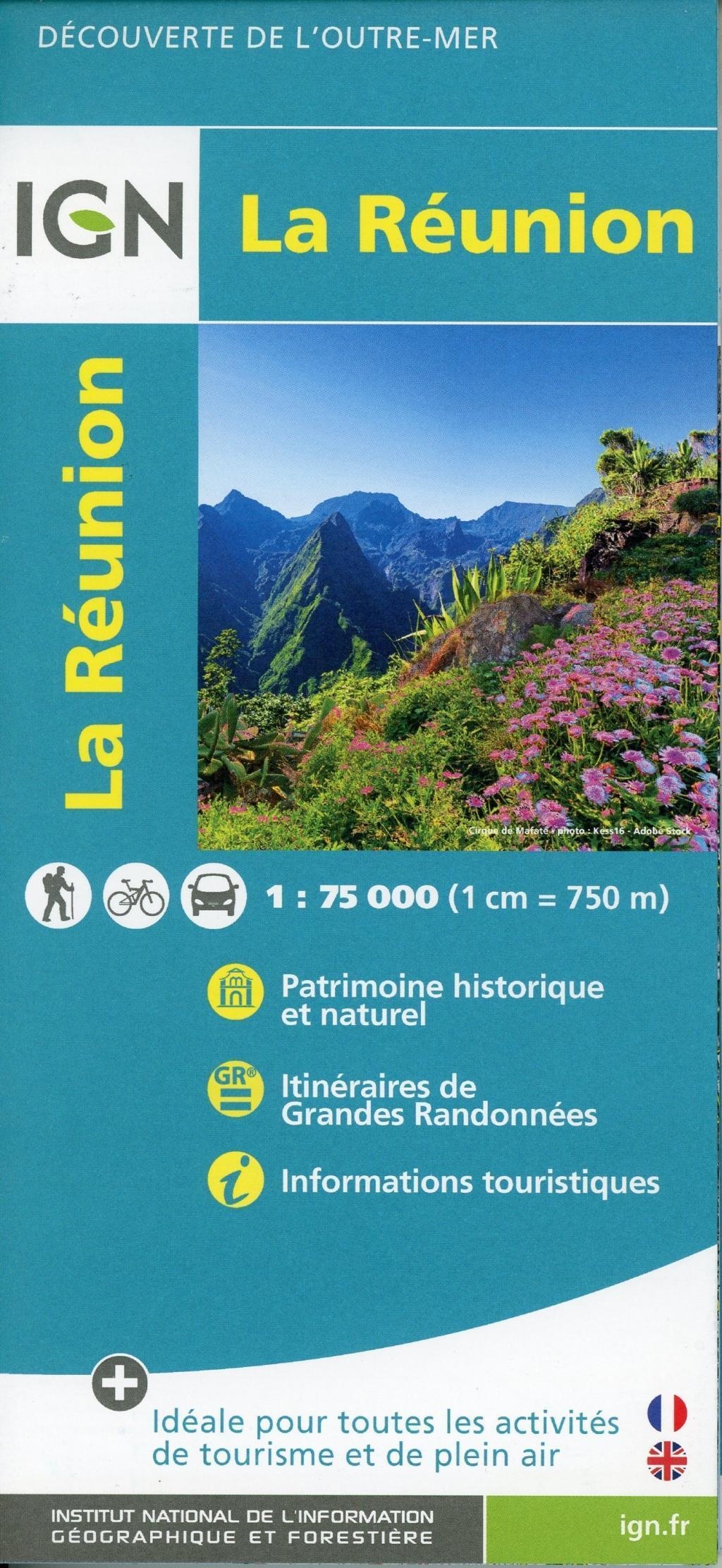 La Réunion  Karte (im Sinne von Landkarte)