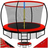Kesser KESSER® Trampolin Gartentrampolin TÜV Rheinland GS Zertifiziert Kindertrampolin bis 150 kg Komplettset mit Sicherheitsnetz, Leiter, Randabdeckung & Zubehör
