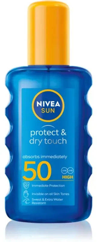 Nivea SUN Protect & Dry Touch unsichtbares Bräunungsspray SPF 50 200 ml