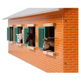 Kids Globe Bauernhof Pferdestall mit 7 Boxen 1:24