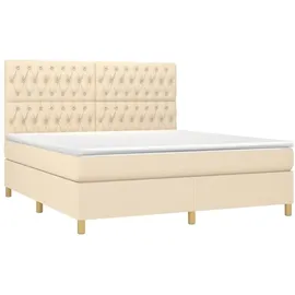 vidaXL Boxspringbett 180 x 200 cm Creme