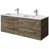 Saphir »Serie 6025 Mineralmarmor-Waschtisch mit Unterschrank, 132 cm breit«,