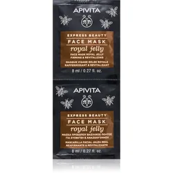 Apivita Express Beauty Anti-aging Face Mask Royal Jelly revitalisierende Gesichtsmaske mit festigender Wirkung 2x8 ml