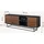 [en.casa] Boxholm Lowboard 160 x 30 x 56,5 cm Schwarz/Walnussoptik Spanplatte/Metall