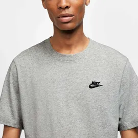 Nike Sportswear Club Herren-T-Shirt Dark Grey Heather/Black XXL