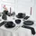 KARACA Solem Embossed Tafelservice 18-tlg. schwarz