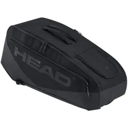 Head Tennis-Racketbag Djokovic Pro X Racquet Bag L (Schlägertasche, 2 Hauptfächer) 2025 schwarz 9er