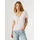 Pepe Jeans T-Shirt PEPE JEANS "MEGAN V-NECK", Damen, Gr. S, weiß, Leinenmischung, Obermaterial: 50% Baumwolle, 50% Leinen, unifarben, hüftlang, V-Ausschnitt, abgesteppte Kante, Shirts T-Shirt, im Materialmix mit Leinen