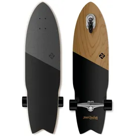 Streetsurfing Street Surfing Shark Attack 36" Zelfrijdend Longboard Koa Black, 11-02-001-2, Multicolored, Standard