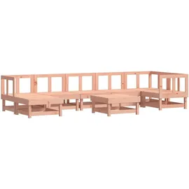 vidaXL Garten-Lounge-Set 8-tlg. braun