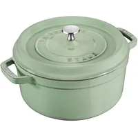 Staub La Cocotte Cocotte 20 cm, rund, Salbeigrün, Gusseisen