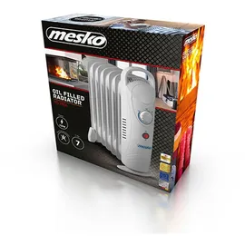 Mesko Home Mesko MS7804 Elektrische Ölofen, Innenraumheizung, 700 W, Weiß