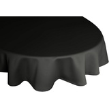 Wirth Tischdecke "NEWBURY" Tischdecken Gr. B/L: 130 cm x 190 cm, oval, schwarz