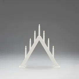 Konstsmide 3931-205 Schwibbogen Pyramide Warmweiß LED Weiß (matt)