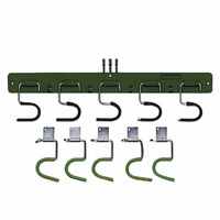 Siena Garden Gerätehalter 5Stk +Halteplatten Halterung Gartenhaus Werkstatt Garage Gartengerätehalter