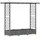vidaXL Hochbeet mit Rankgitter und Dach 164 x 40 x 123 cm Hellgrau