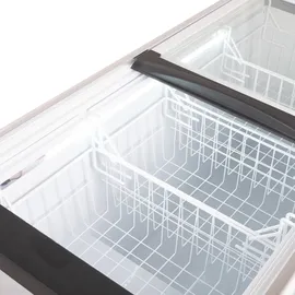 GastroHero Tiefkühltruhe ECO 450 mit Glasschiebedeckel – robuste Bauweise, leiser Betrieb & energieeffizient