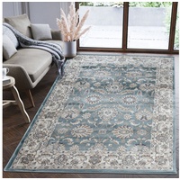 Orientteppich Oriente Teppich - Traditioneller Teppich Orient Blau, Mazovia, 250 x 350 cm, Geeignet für Fußbodenheizung, Pflegeleicht, Wohnzimmerteppich blau 250 x 350 cm