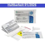 15x Safecare HALTBAR 01/2026 Covid-19 Antigen, Selbsttest, BfArM AT1210/21 Schnelltest Laientest Nasal Test Covit + BLT Desinfektion 30ml Test