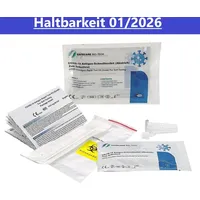 15x Safecare HALTBAR 02/2026 Covid-19 Antigen, Selbsttest, BfArM AT1210/21 Schnelltest Laientest Nasal Test Covit + BLT Desinfektion 30ml Test Corona