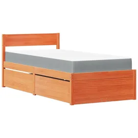 vidaXL 90 x 190 cm Wachsbraun