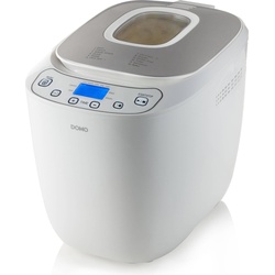 Domo Brotbackmaschine B3963 Weiss, Brotbackautomat, Grau, Weiss