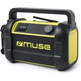 Baustellenradio Bluetooth - 20 W - Weißes Display - Fm 30 Speicherplätze - Uhr - Wecker - Muse