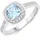 Rafaela Donata Ring Sterling Silber Blautopas in silber | Gr.: 54