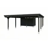 SKANHOLZ Doppelcarport 6,09 x 8,46 m anthrazit inkl. Abstellraum