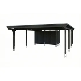 SKANHOLZ Doppelcarport 6,09 x 8,46 m anthrazit inkl. Abstellraum